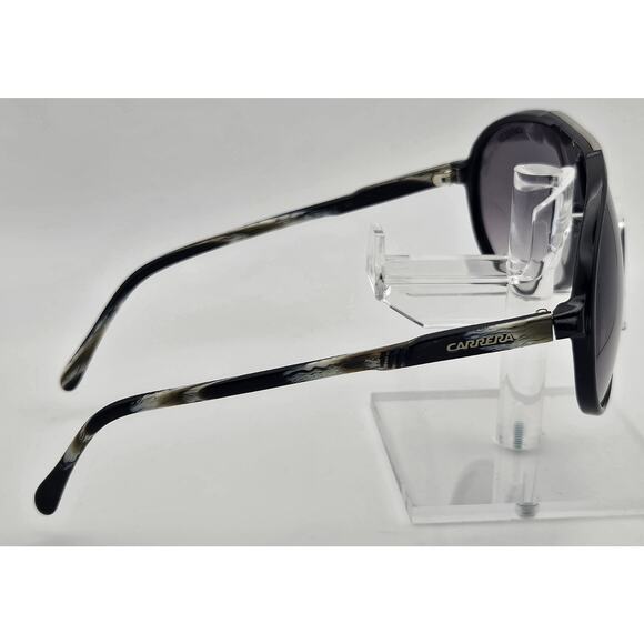 Vtg Carrera Shield Sunglasses Black Purple Gradient Marbled Arms 62 11 135 K6